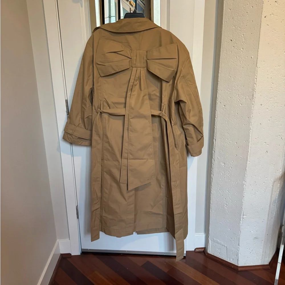 NWT GAP/Sandy Liang Tan Trench Coat, L/XL - Picture 4 of 4